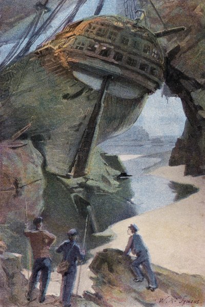 Illustratie voor Peter de Walvisvaarder door William Christian Symons